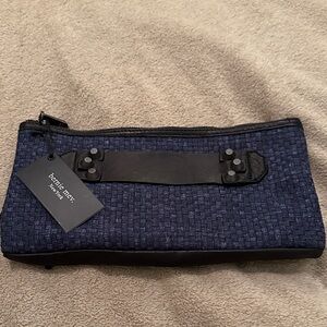 Bernie Mev. Blue and Black Clutch Bag